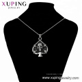 34140 xuping fashion Special design pistolet noir couleur cool coeur en forme de crâne pendentif